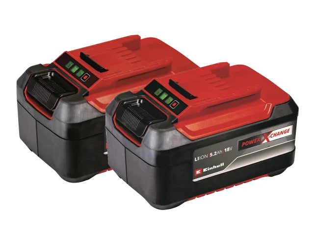 Einhell EINPXBAT52X2 Power X-Change Battery Twin Pack 18V 5.2Ah Li-ion