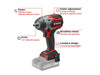 Einhell EINTPCW18CN TP-CW 18/750-C Li BL - Solo PROFESSIONAL Impact Wrench 18V Bare Unit