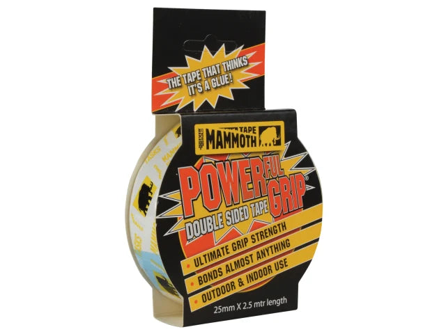 Everbuild 484679 Powerful Grip Double-Sided Tape 25mm x 2.5m