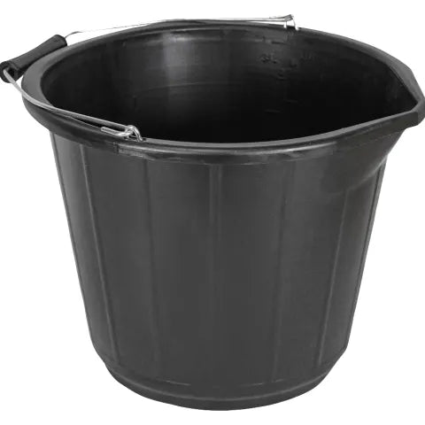 Faithfull FAI3GBUCKET General-Purpose Bucket 14 litre (3 gallon) - Black