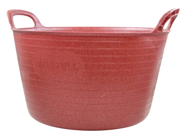 Faithfull FAIECOFLXR15 Eco Flex Tub 15 litre - Recycled Red