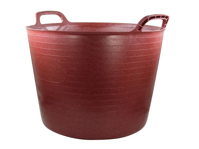 Faithfull FAIECOFLXR42 Eco Flex Tub 42 litre - Recycled Red