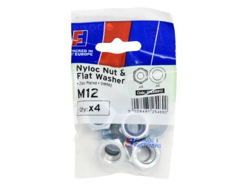 Forgefix FORFPKNNW12 Nyloc Nut & Washer M12 ForgePack 4