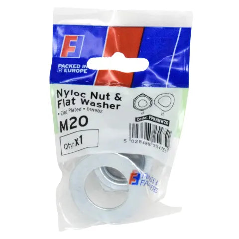 Forgefix FORFPKNNW20 Nyloc Nut & Washer M20 ForgePack 1