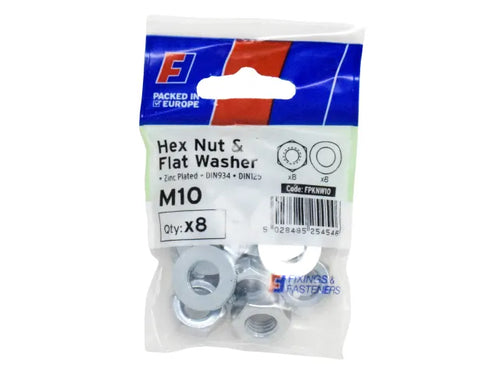 Forgefix FORFPKNW10 Nut & Washer M10 ForgePack 8