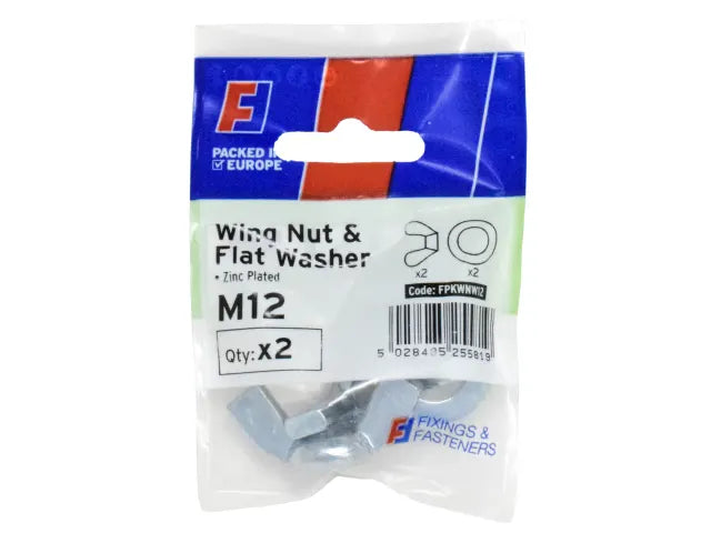 Forgefix FORFPKWNW12 Wing Nut & Washer M12 ForgePack 2