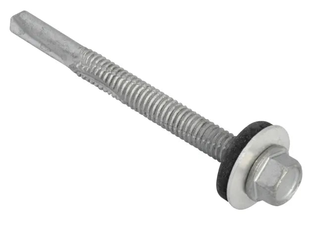 ForgeFix TFHH5560 TechFast Hex Head Roofing Screw Self-Drill Heavy Section 5.5 x 60mm Pack 50