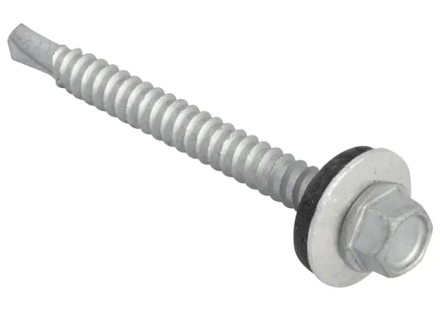 ForgeFix TFHL5557 TechFast Hex Head Roofing Screw Self-Drill Light Section 5.5 x 57mm Pack 50