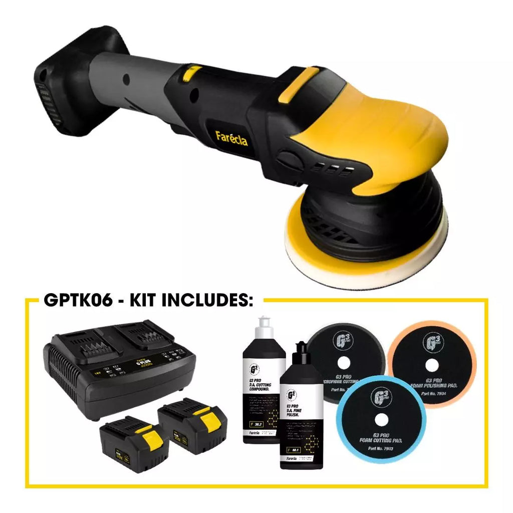 GPTK06 G Plus Cordless Dual Action Polishing Machine (Launch Kit)