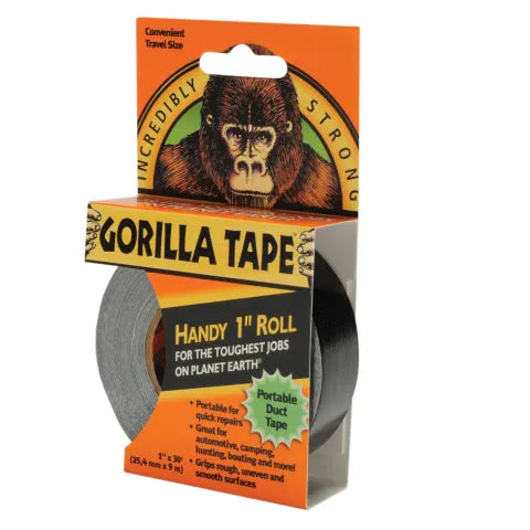 Gorilla Tape® Handy Roll 25mm x 9m Black GRGTHR