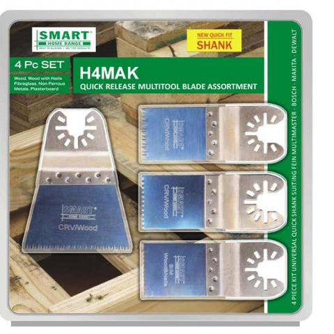 SMART Trade 4 Piece Multi-tool Accessory Kit H4MAK