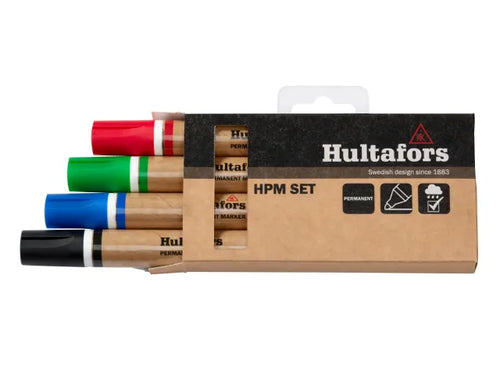 Hultafor HPM Permanent Marker Set, 4 Piece 650330