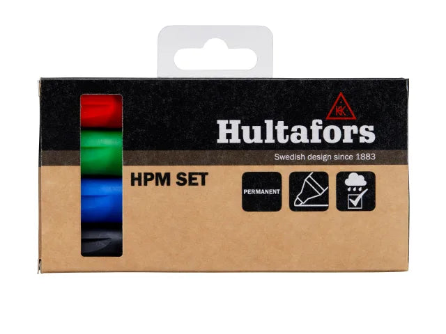 Hultafor HPM Permanent Marker Set, 4 Piece 650330