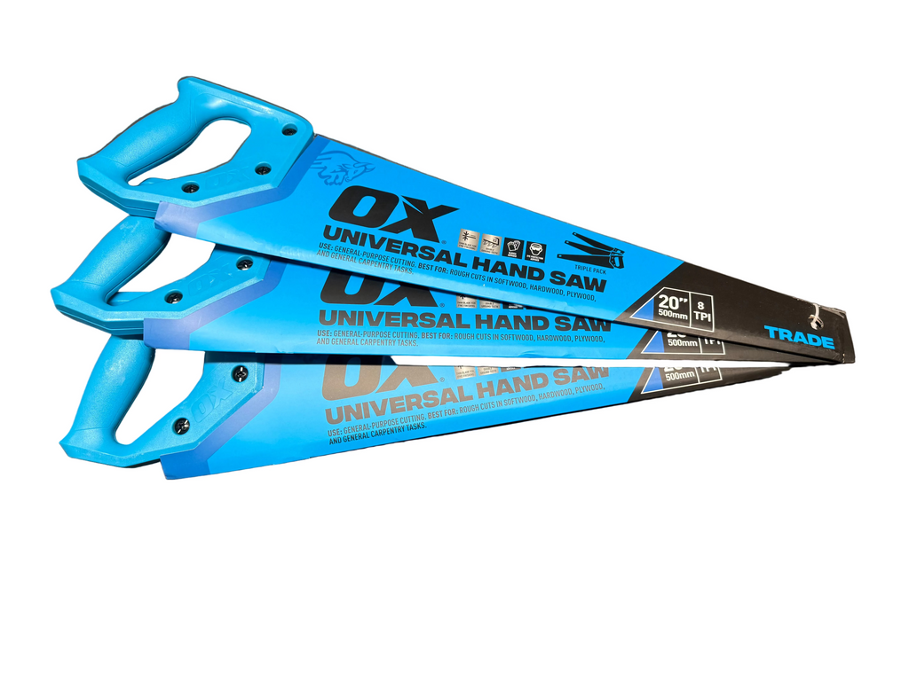 OX OX-T135904 Trade Universal Hand Saw - 500mm/20" - Triple Pack