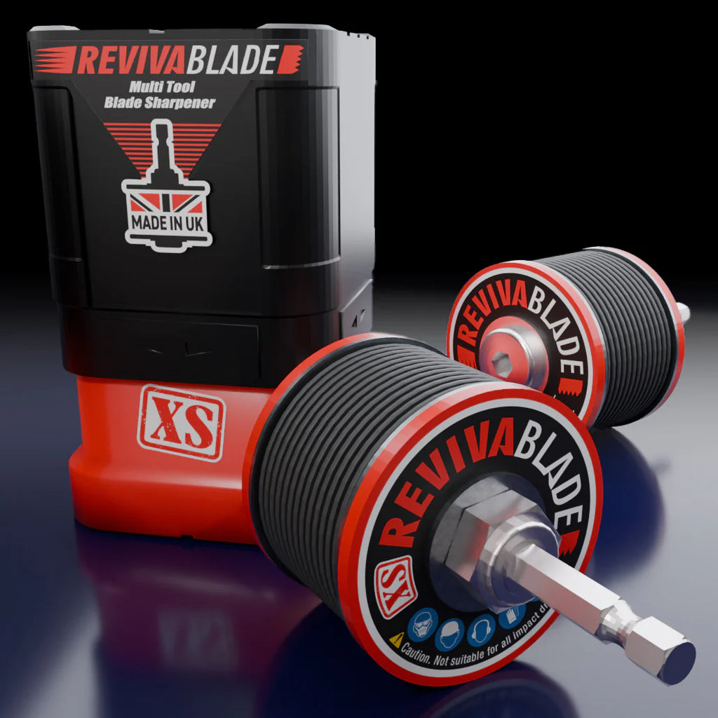 Revivablade® rbxs XS Compact Multi-Tool Blade Sharpener with Hex Arbor