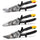 Toughbuilt TB-H4S3-60 Aviation Snips Set of x3 Tin Snip Left Right Straight Cut