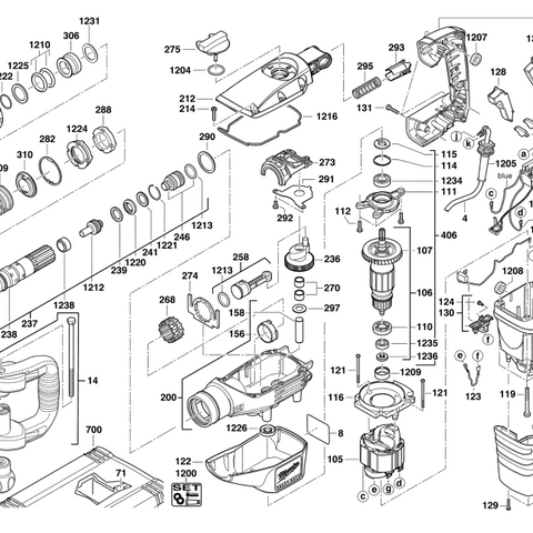 K500S 110V spare parts