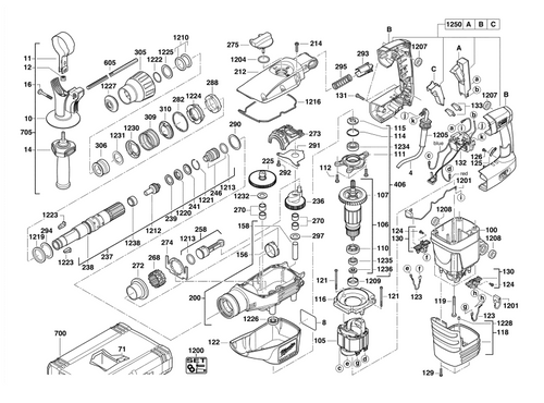 K545S 110V spare parts