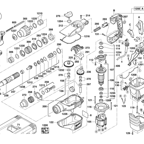 K545S 110V spare parts