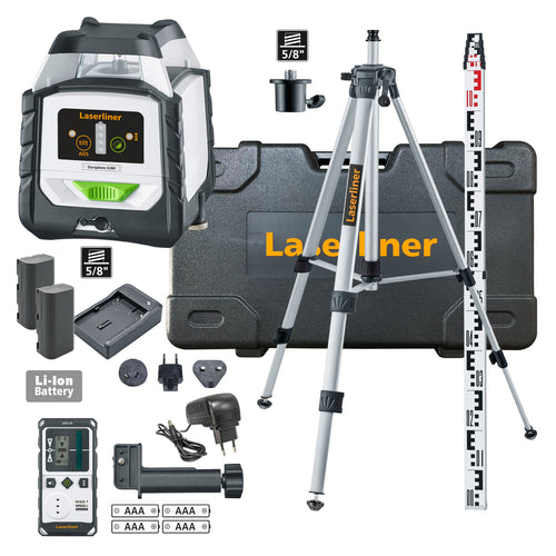 Laserliner Duraplane G360 kit inc Tripod + Staff + Case + Laser Receiver 052.555A