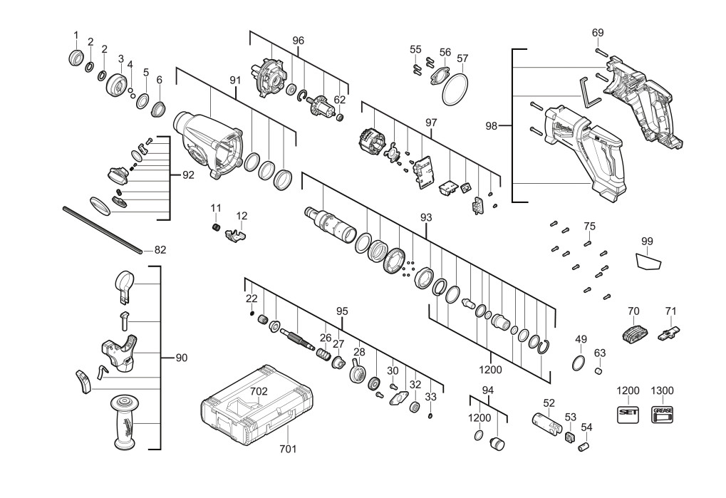 M18BLHACD26 spare parts