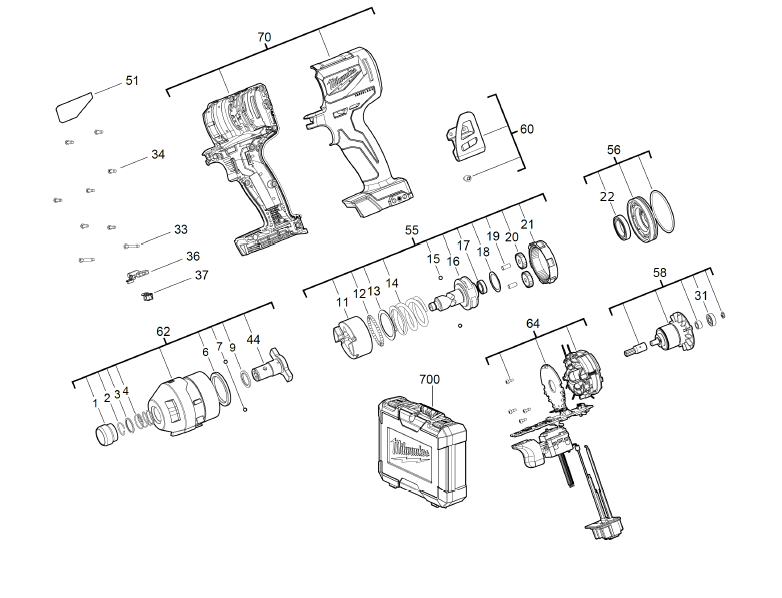 M18CBLID SPARE PARTS