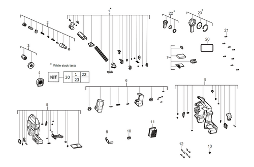 M18FCDDEXL spare parts