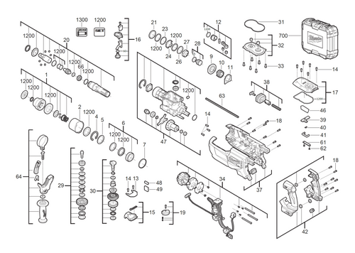 M18FHACOD32 spare parts