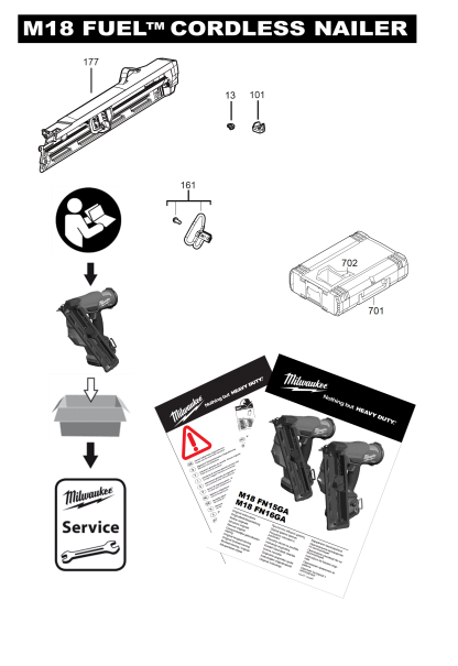 M18FN15GA spare parts