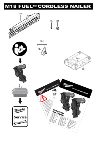 M18FN15GA spare parts