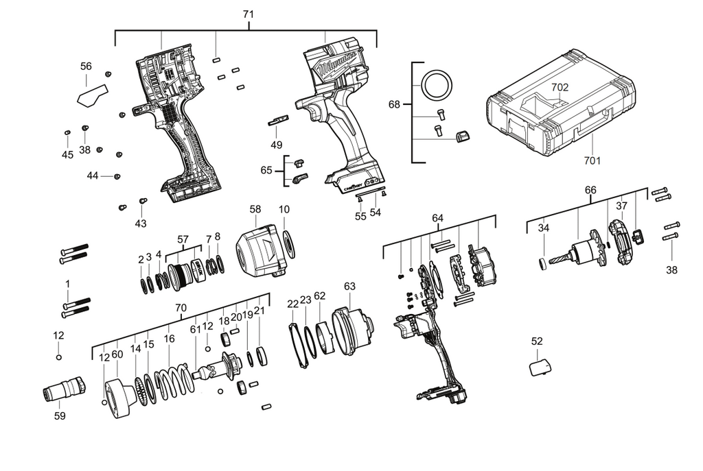 M18ONEFHIWH716 spare parts