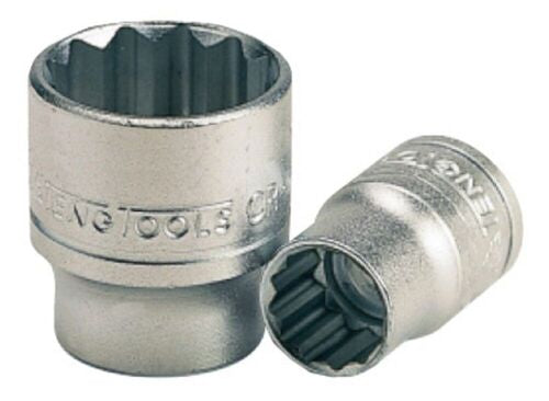 Teng Tools M38011612 3/8" Socket 12 pt AF 1/2"