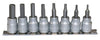 Teng Tools M3811 3/8" Hex Bit Socket Clip Rail Set AF 8 Pieces