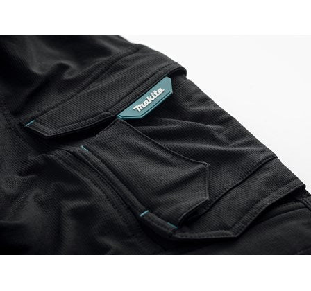 Makita MK304M onyx stretch trousers black