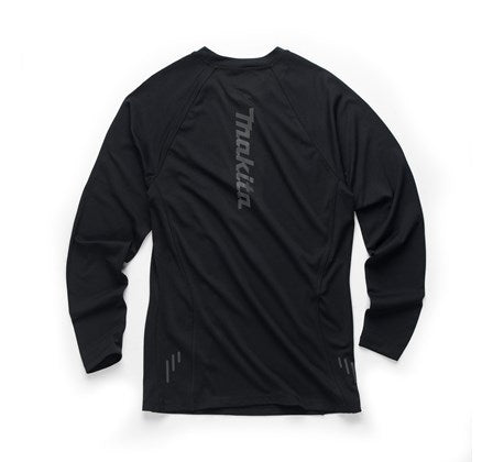 Makita MK501M tech baselayer top black long sleeve