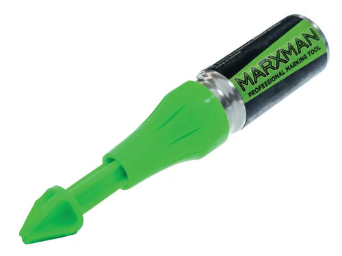 MarXman Standard marking tool with fluorescent green pigment for fast, precise marking on wood, brick, metal and other surfaces.