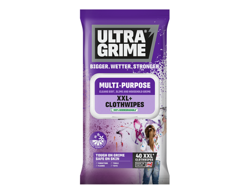 UltraGrime® Life: 5410 Multi-Purpose Pomelo Clothwipes 40pk