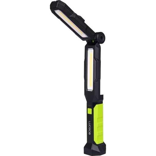 Luceco LILW220G65-01 Rechargeable Inspection LED Twin Head Folding Torch 15W 2200lm, 6500K with Power Bank USB-C
