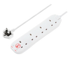 Masterplug SRG44N-MP 4 Skt 4M 13A Srg Ext Lead White