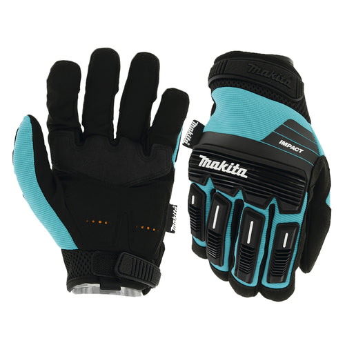 Makita Advanced Impact Demolition Gloves with D3O palm, TRP protection and touchscreen compatibility for tough, high-impact tasks.