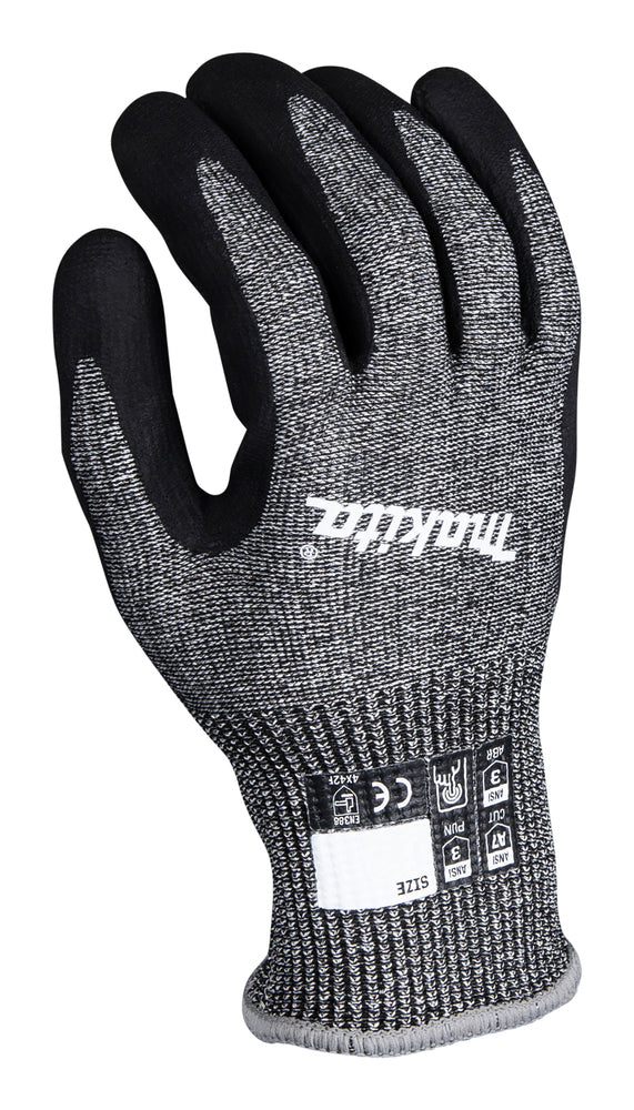 Makita Advanced FitKnit™ Cut Level 7 Nitrile Coated Dipped Gloves