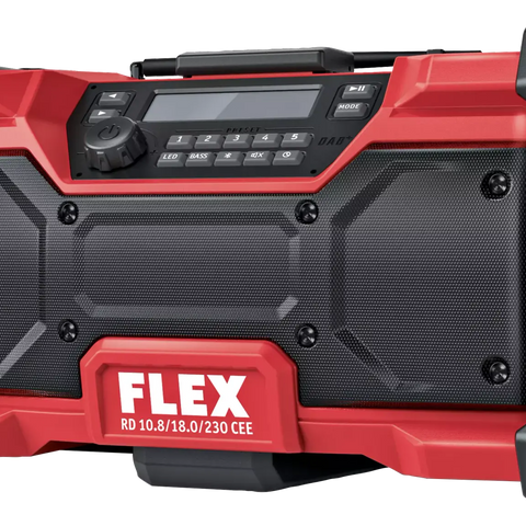 FLex Digital 10.8v / 18V cordless radio 518255 RD 10.8/18.0/230 BS bare unit - clearance