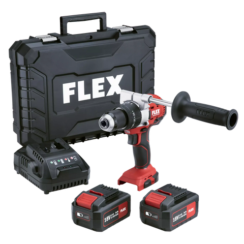 Flex 18v 2-speed cordless percussion drill 5ah kit 517860 PD2G 18.0-ECFS55 bc/5.0
