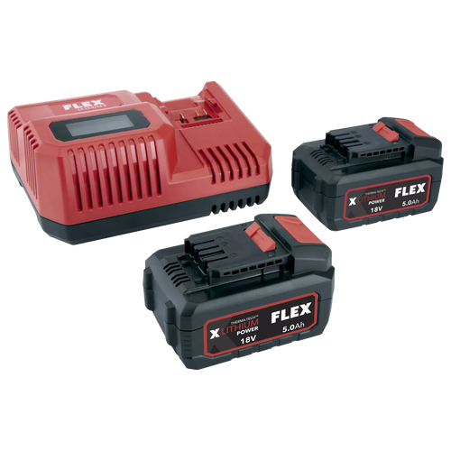 Flex 18v 5ah battery and charger bundle pack P-Set 55 R/BS  Power 55 R 532742