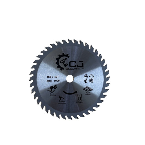 165mm tct circular saw blade 15.87mm / 5/8