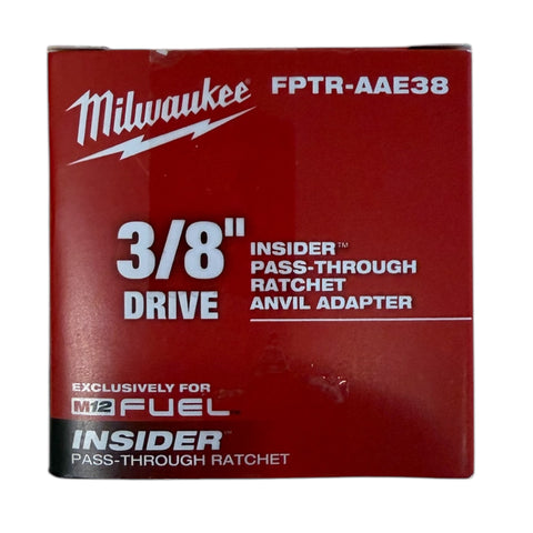 Milwaukee M12fptr Pass Through Ratchet 3/8