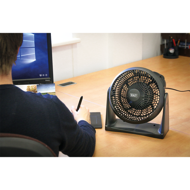Sealey SFF08 3-Speed Desk/Floor Fan 8" 230V