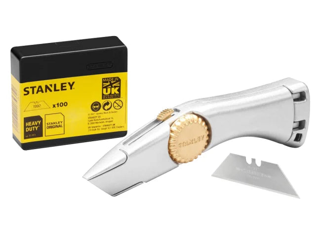 Stanley FMHT10122-0 Retractable Blade Heavy-Duty Titan Trimming Knife & 100 Blades