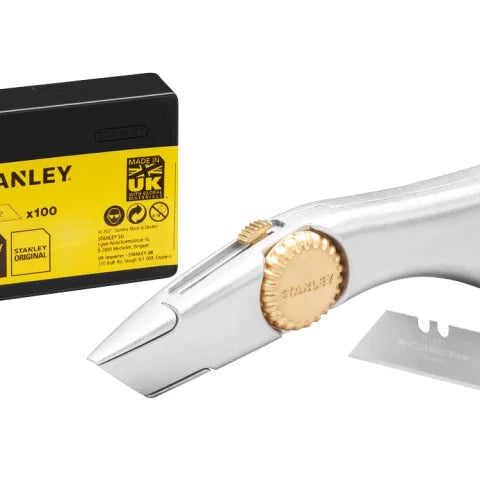 Stanley FMHT10122-0 Retractable Blade Heavy-Duty Titan Trimming Knife & 100 Blades