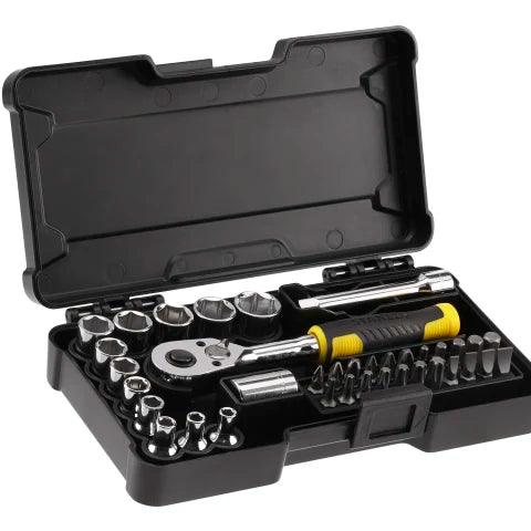 STANLEY STMT82672 1/4in Compact Socket Set, 37 Piece